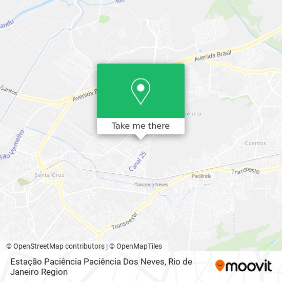 Estação Paciência Paciência Dos Neves map