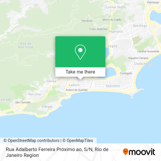 Rua Adalberto Ferreira Próximo ao, S / N map