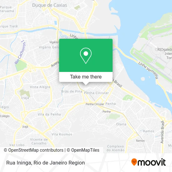 Rua Ininga map