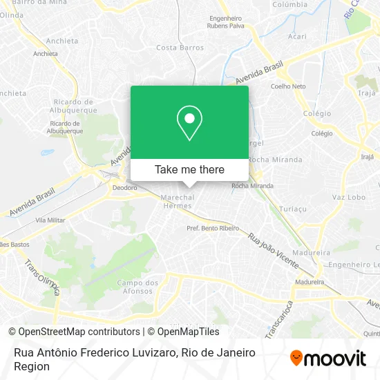 Rua Antônio Frederico Luvizaro map
