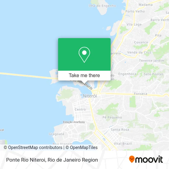 Ponte Rio Niteroi map