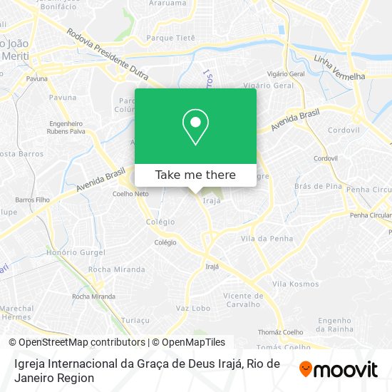 Igreja Internacional da Graça de Deus Irajá map