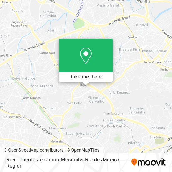 Rua Tenente Jerônimo Mesquita map