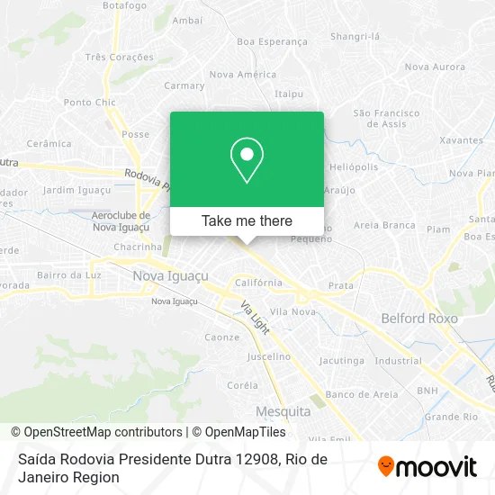 Saída Rodovia Presidente Dutra 12908 map