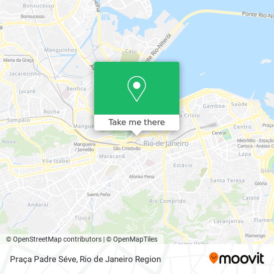 Mapa Praça Padre Séve