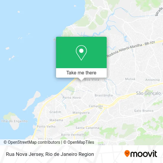 Rua Nova Jersey map