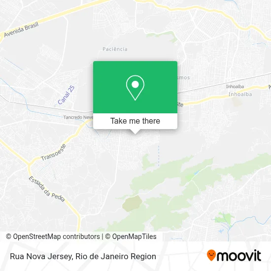 Rua Nova Jersey map
