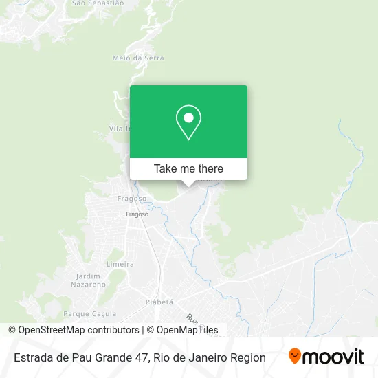 Estrada de Pau Grande 47 map