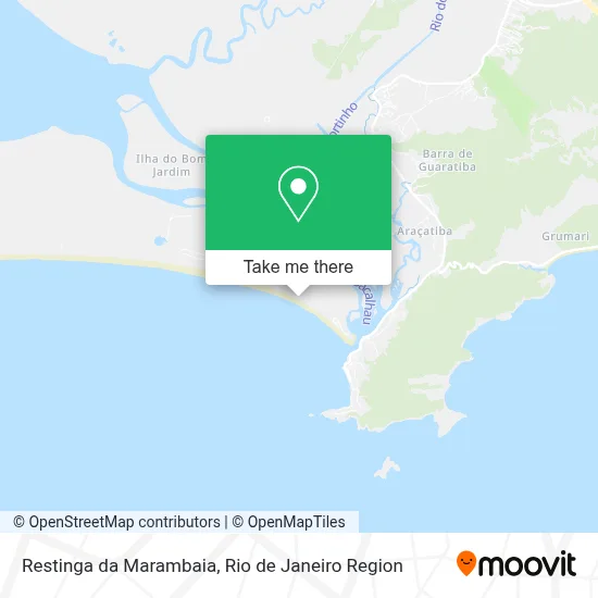 Restinga da Marambaia map