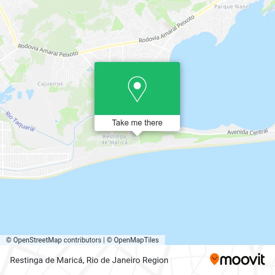 Restinga de Maricá map