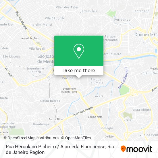 Mapa Rua Herculano Pinheiro / Alameda Fluminense