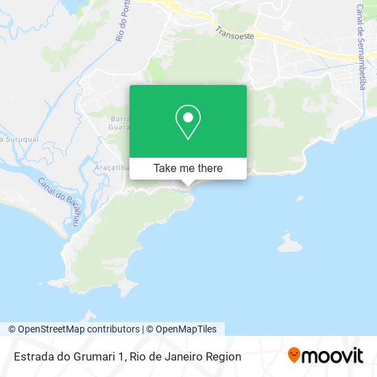 Estrada do Grumari 1 map