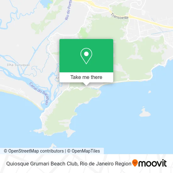Quiosque Grumari Beach Club map