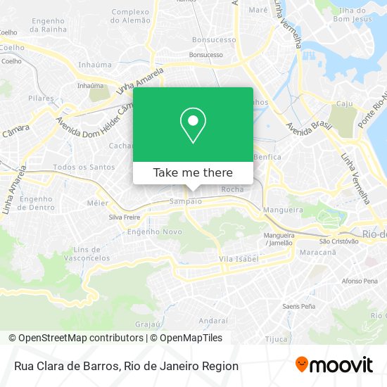 Rua Clara de Barros map