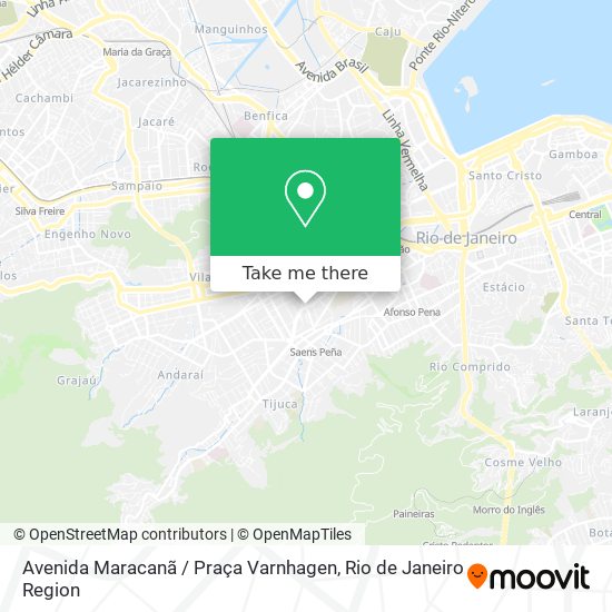 Mapa Avenida Maracanã / Praça Varnhagen