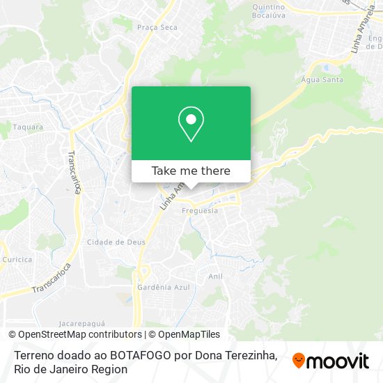 Terreno doado ao BOTAFOGO por Dona Terezinha map