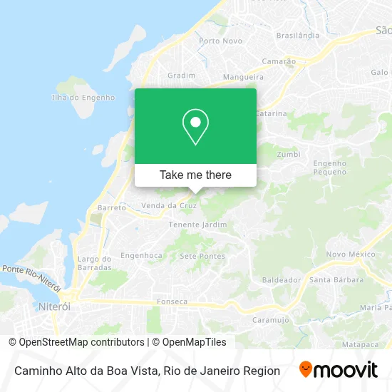 Caminho Alto da Boa Vista map