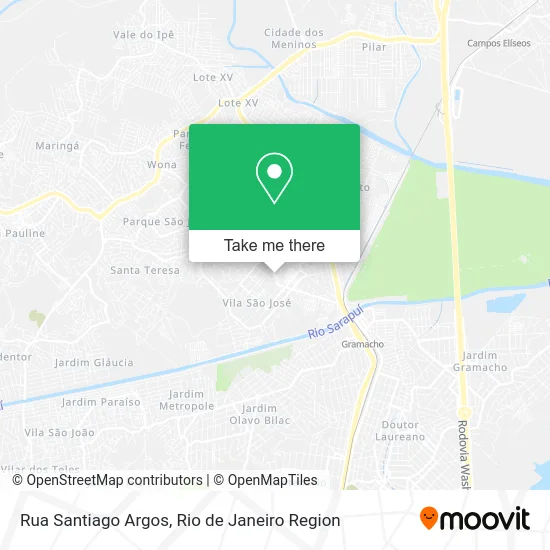 Rua Santiago Argos map