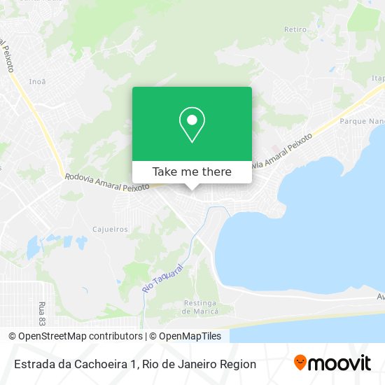 Estrada da Cachoeira 1 map