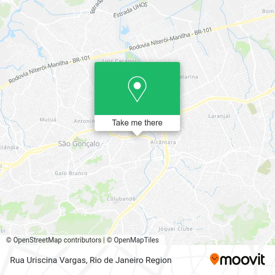 Rua Uriscina Vargas map