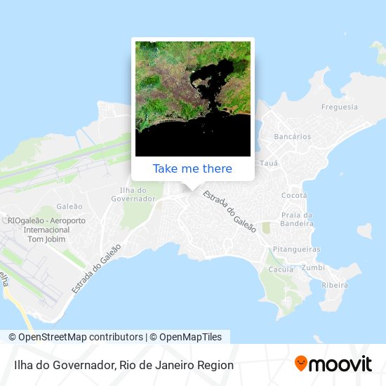 Mapa Ilha do Governador