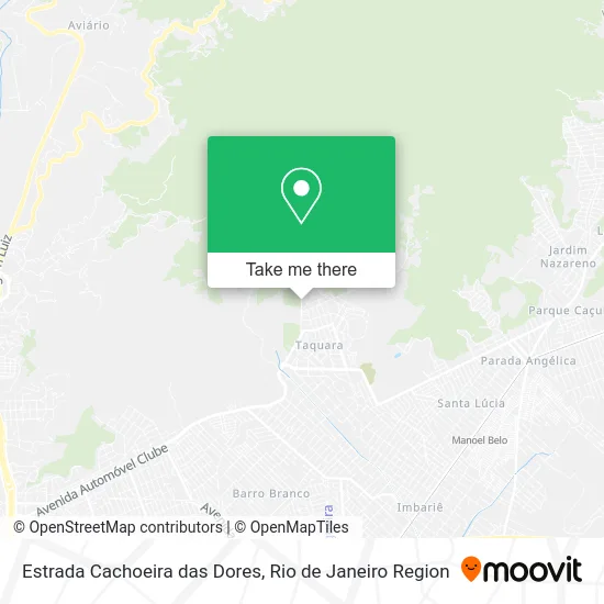 Estrada Cachoeira das Dores map