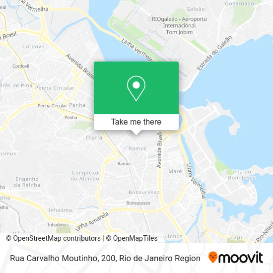 Rua Carvalho Moutinho, 200 map