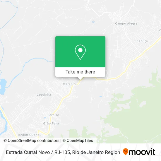 Estrada Curral Novo / RJ-105 map