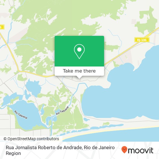 Mapa Rua Jornalista Roberto de Andrade