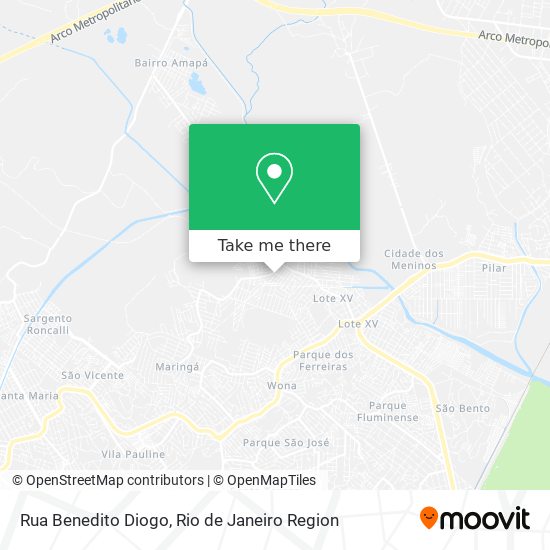 Rua Benedito Diogo map