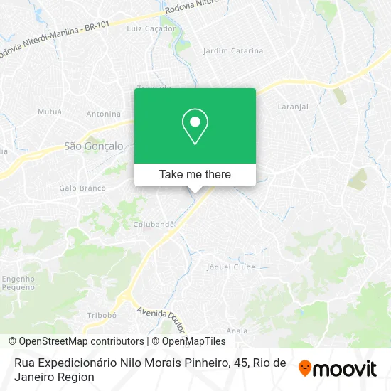 Rua Expedicionário Nilo Morais Pinheiro, 45 map