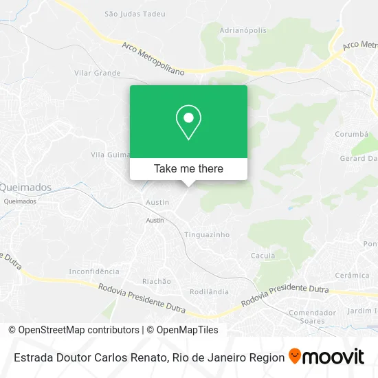 Estrada Doutor Carlos Renato map