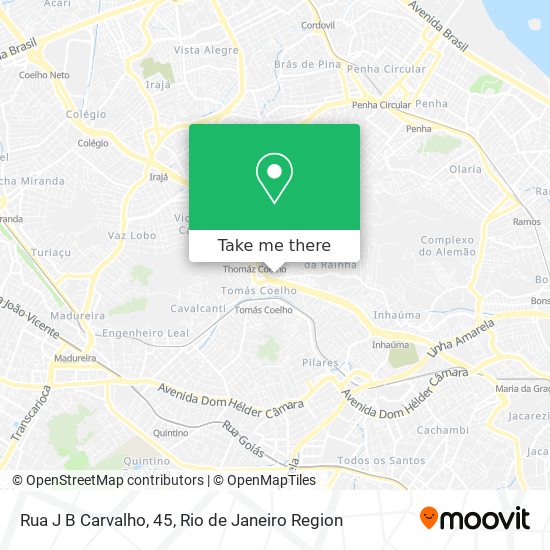 Rua J B Carvalho, 45 map