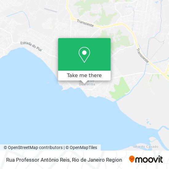 Mapa Rua Professor Antônio Reis