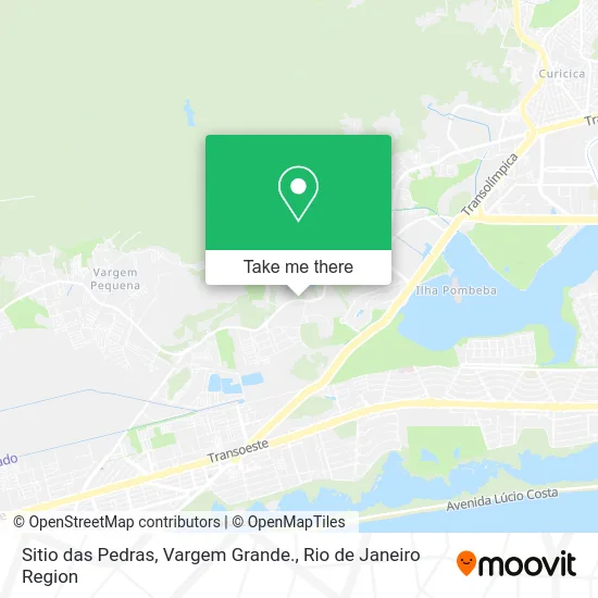 Sitio das Pedras, Vargem Grande. map