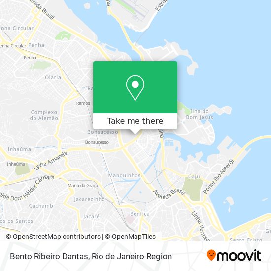 Mapa Bento Ribeiro Dantas