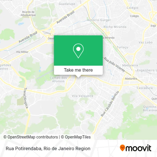 Rua Potirendaba map
