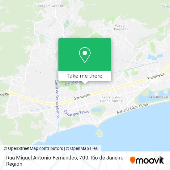 Rua Miguel Antônio Fernandes, 700 map