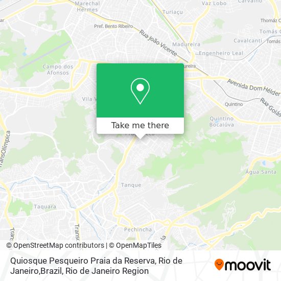 Quiosque Pesqueiro Praia da Reserva, Rio de Janeiro,Brazil map