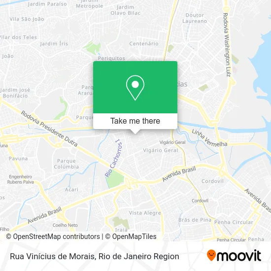 Rua Vinícius de Morais map