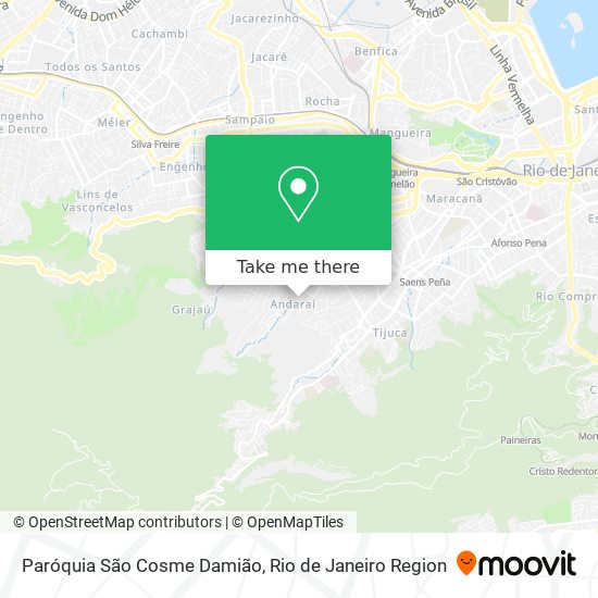 Mapa Paróquia São Cosme Damião