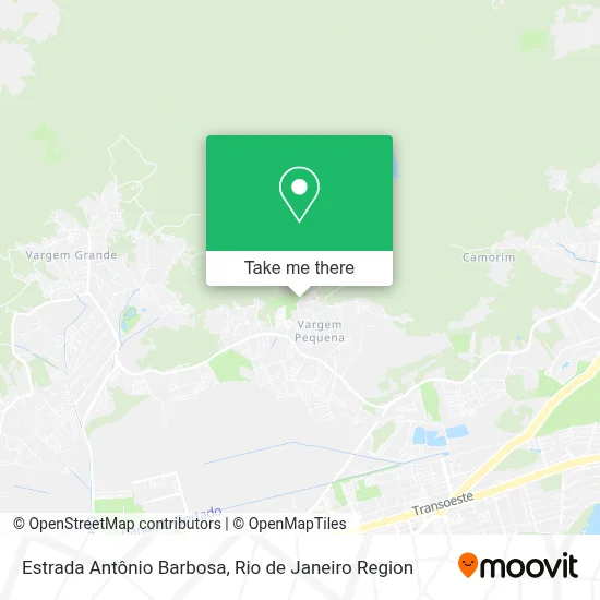 Estrada Antônio Barbosa map