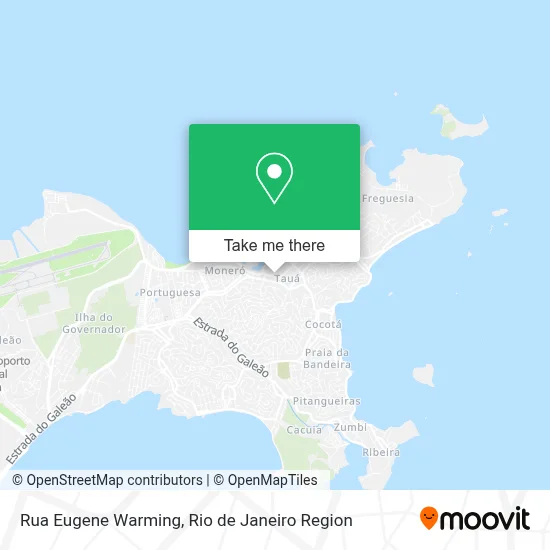 Rua Eugene Warming map
