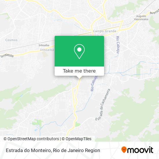 Estrada do Monteiro map