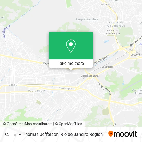 C. I. E. P. Thomas Jefferson map