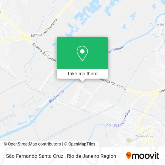 São Fernando Santa Cruz. map