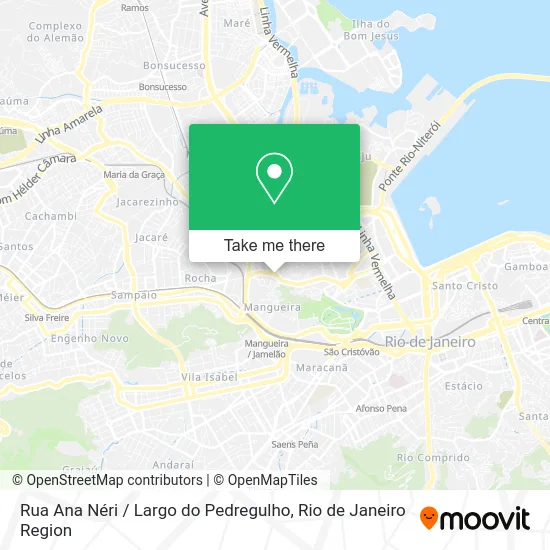 Rua Ana Néri / Largo do Pedregulho map