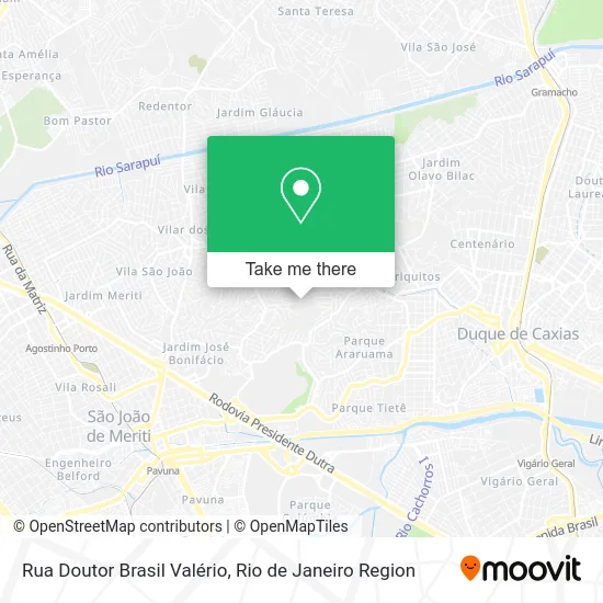 Rua Doutor Brasil Valério map