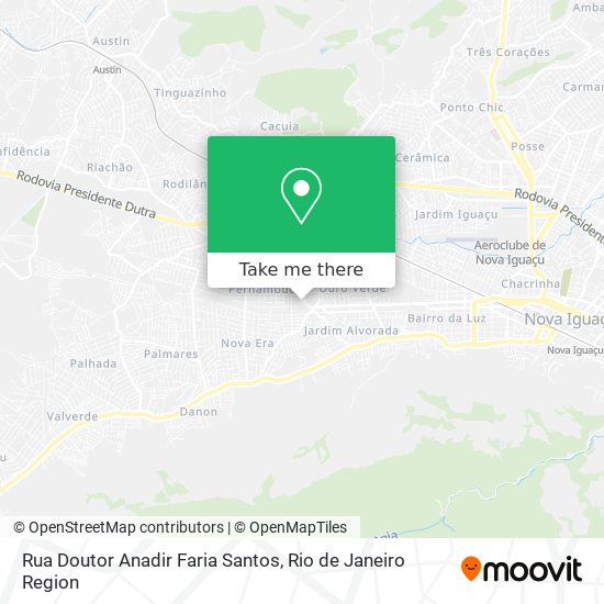 Rua Doutor Anadir Faria Santos map