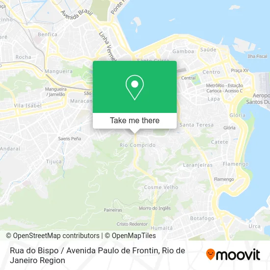 Rua do Bispo / Avenida Paulo de Frontin map